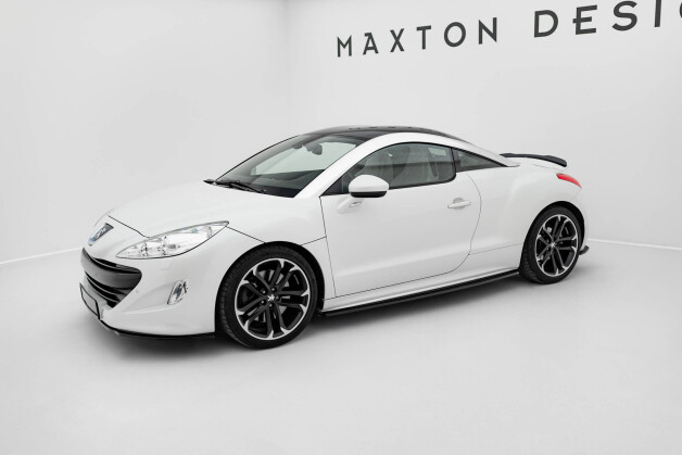 Seitenschweller Ansatz Cup Leisten passend für Peugeot RCZ Mk1 / Mk1 Facelift schwarz Hochglanz