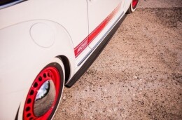 Seitenschweller Ansatz Cup Leisten passend für VW BEETLE schwarz Hochglanz