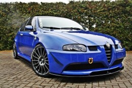 Cup Spoilerlippe Front Ansatz passend für ALFA ROMEO 147 GTA schwarz Hochglanz