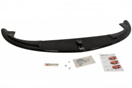 Cup Spoilerlippe Front Ansatz passend für ALFA ROMEO 147 GTA schwarz Hochglanz
