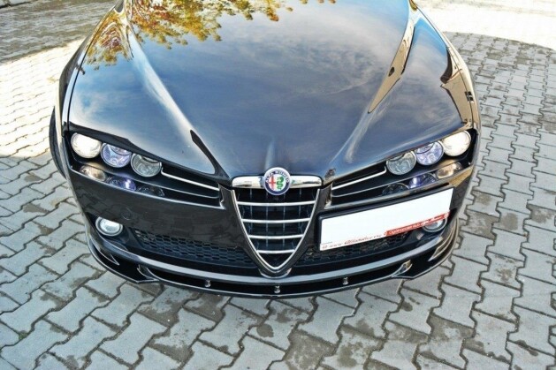Street+ Spoilerlippe Front Ansatz V.1 passend für Alfa Romeo 159 schwarz Hochglanz