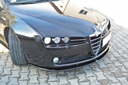 Cup Spoilerlippe Front Ansatz für v.2 ALFA ROMEO 159 schwarz Hochglanz