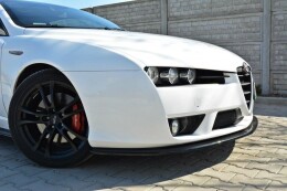 Cup Spoilerlippe Front Ansatz passend für Alfa Romeo Brera schwarz Hochglanz