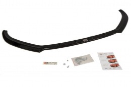 Cup Spoilerlippe Front Ansatz passend für Audi A1 8X schwarz Hochglanz
