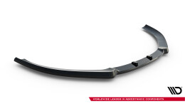 Cup Spoilerlippe Front Ansatz passend für AUDI A3 8P Facelift schwarz Hochglanz