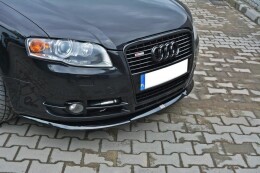 Cup Spoilerlippe Front Ansatz V.2 für Audi A4 B7 schwarz Hochglanz