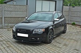 Cup Spoilerlippe Front Ansatz V.2 für Audi A4 B7 schwarz Hochglanz