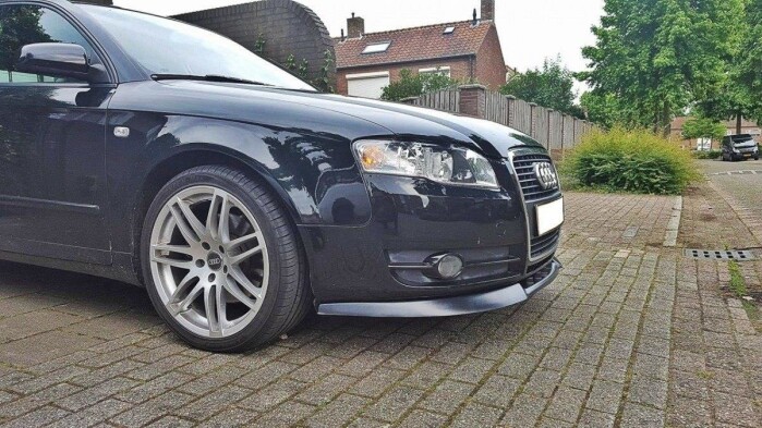 Cup Spoilerlippe Front Ansatz V.1 für Audi A4 B7 schwarz Hochglanz