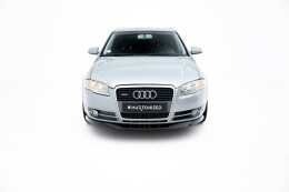 Street+ Spoilerlippe Front Ansatz V.1 passend für Audi A4 B7 schwarz Hochglanz