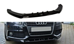 Cup Spoilerlippe Front Ansatz V.1 für Audi A4 B8 schwarz Hochglanz