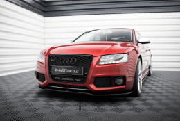 Cup Spoilerlippe Front Ansatz passend für Audi S5 / A5 S-Line 8T schwarz Hochglanz