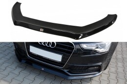 Cup Spoilerlippe Front Ansatz V.1 für Audi S5 / A5 S-Line 8T FL Carbon Look