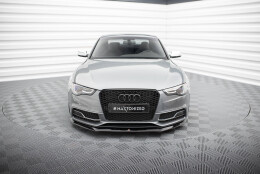 Cup Spoilerlippe Front Ansatz V.1 passend für Audi S5 / A5 S-Line 8T FL schwarz Hochglanz