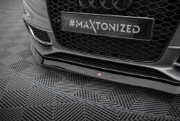 Cup Spoilerlippe Front Ansatz V.1 passend für Audi S5 / A5 S-Line 8T FL schwarz Hochglanz