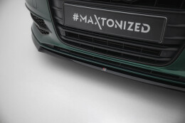 Cup Spoilerlippe Front Ansatz V.2 passend für Audi S6 / A6 S-Line C7 schwarz Hochglanz