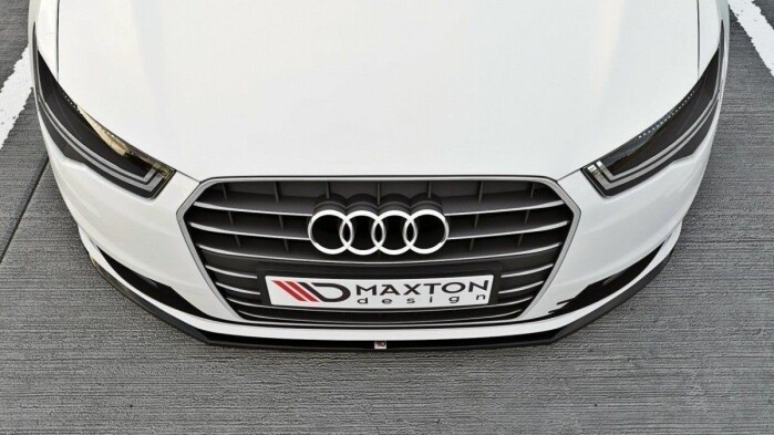 Cup Spoilerlippe Front Ansatz passend für Audi A6 Ultra C7 FL schwarz Hochglanz