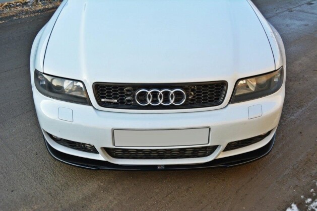 Cup Spoilerlippe Front Ansatz passend für AUDI RS4 B5 schwarz Hochglanz