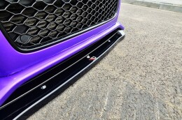 Cup Spoilerlippe Front Ansatz passend für Audi RS5 8T / 8T FL schwarz Hochglanz