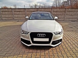 Cup Spoilerlippe Front Ansatz passend für Audi RS5 8T / 8T FL schwarz Hochglanz