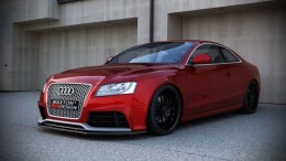 Cup Spoilerlippe Front Ansatz passend für Audi RS5 8T / 8T FL schwarz Hochglanz
