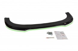 Cup Spoilerlippe Front Ansatz passend für AUDI RS6 C6 schwarz Hochglanz