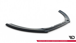Cup Spoilerlippe Front Ansatz V.1 passend für Audi RS6 C7 / C7 Facelift schwarz Hochglanz