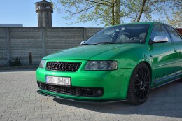 Cup Spoilerlippe Front Ansatz passend für AUDI S3 8L schwarz Hochglanz