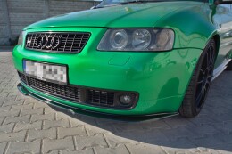 Street+ Spoilerlippe Front Ansatz passend für Audi S3 8L schwarz Hochglanz
