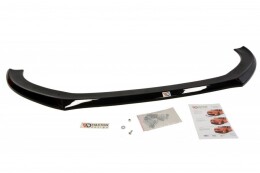 Cup Spoilerlippe Front Ansatz passend für Audi S3 / A3 S-Line 8v Hatchback / Sportback schwarz Hochglanz