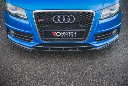 Cup Spoilerlippe Front Ansatz V.1 passend für Audi S4 / A4 S-Line B8 schwarz Hochglanz