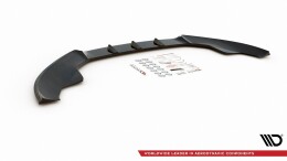 Cup Spoilerlippe Front Ansatz V.1 passend für Audi S4 / A4 S-Line B8 schwarz Hochglanz