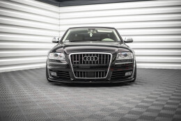 Cup Spoilerlippe Front Ansatz passend für AUDI S8 D3 schwarz Hochglanz