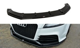 Cup Spoilerlippe Front Ansatz V.1 passend für Audi TT RS 8J schwarz Hochglanz