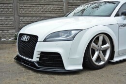Cup Spoilerlippe Front Ansatz V.1 passend für Audi TT RS 8J schwarz Hochglanz