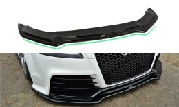 Cup Spoilerlippe Front Ansatz V.2 passend für Audi TT RS 8J schwarz Hochglanz