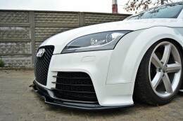 Cup Spoilerlippe Front Ansatz V.2 passend für Audi TT RS 8J schwarz Hochglanz