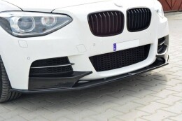 Cup Spoilerlippe Front Ansatz passend für BMW 1er F20/F21 M-Power (vor Facelift) schwarz Hochglanz
