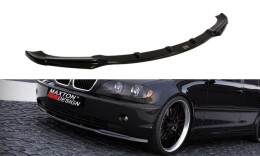 Cup Spoilerlippe Front Ansatz für BMW 3er E46 Limo FL schwarz Hochglanz