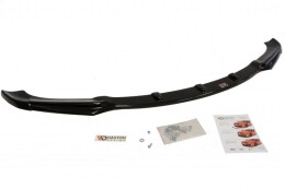 Cup Spoilerlippe Front Ansatz passend für BMW 3er E46 LIMOUSINE Facelift schwarz Hochglanz