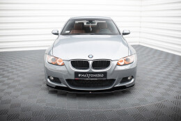 Cup Spoilerlippe Front Ansatz BMW 3er E92 M Paket schwarz...