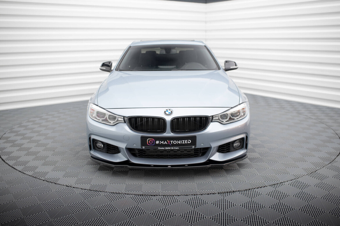 Front Spoiler Lippe Ansatz Stoßstange Sport Optik schwarz glanz für BMW 4er F32