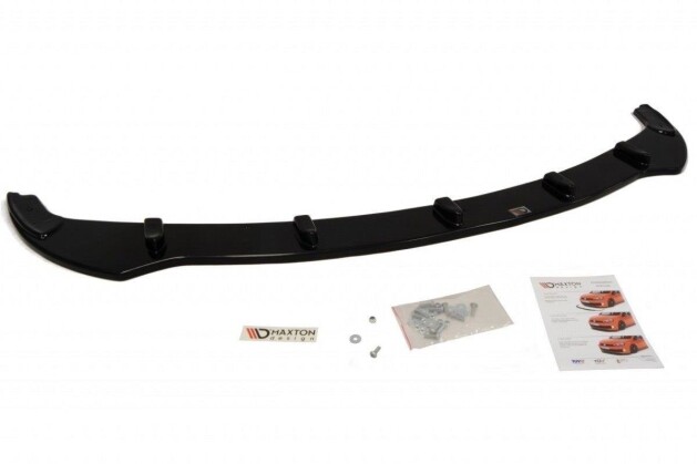 Cup Spoilerlippe Front Ansatz passend für BMW 5er E60 / E61 Facelift schwarz Hochglanz