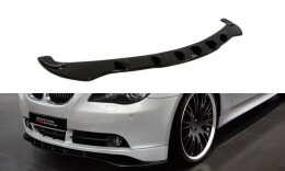 Cup Spoilerlippe Front Ansatz für BMW 5er E60 / E61 (vor Facelift) Carbon Look