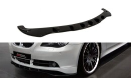 Cup Spoilerlippe Front Ansatz für BMW 5er E60 / E61 vor FL schwarz Hochglanz