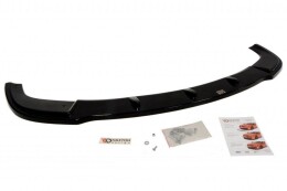 Cup Spoilerlippe Front Ansatz passend für BMW 5er E60 M Paket schwarz Hochglanz