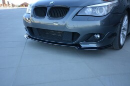 Cup Spoilerlippe Front Ansatz passend für BMW 5er E60/61 M Paket schwarz Hochglanz