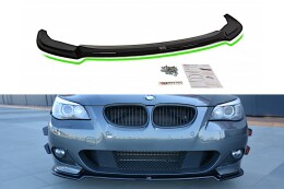 Street+ Spoilerlippe Front Ansatz passend für BMW 5er E60/61 M Paket schwarz Hochglanz