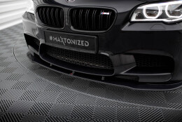 Cup Spoilerlippe Front Ansatz passend für BMW M5 F10/ F11 schwarz Hochglanz