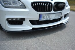 Cup Spoilerlippe Front Ansatz passend für BMW 6er Gran Coupé M Paket schwarz Hochglanz