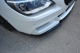 Cup Spoilerlippe Front Ansatz passend für BMW 6er Gran Coupé M Paket schwarz Hochglanz